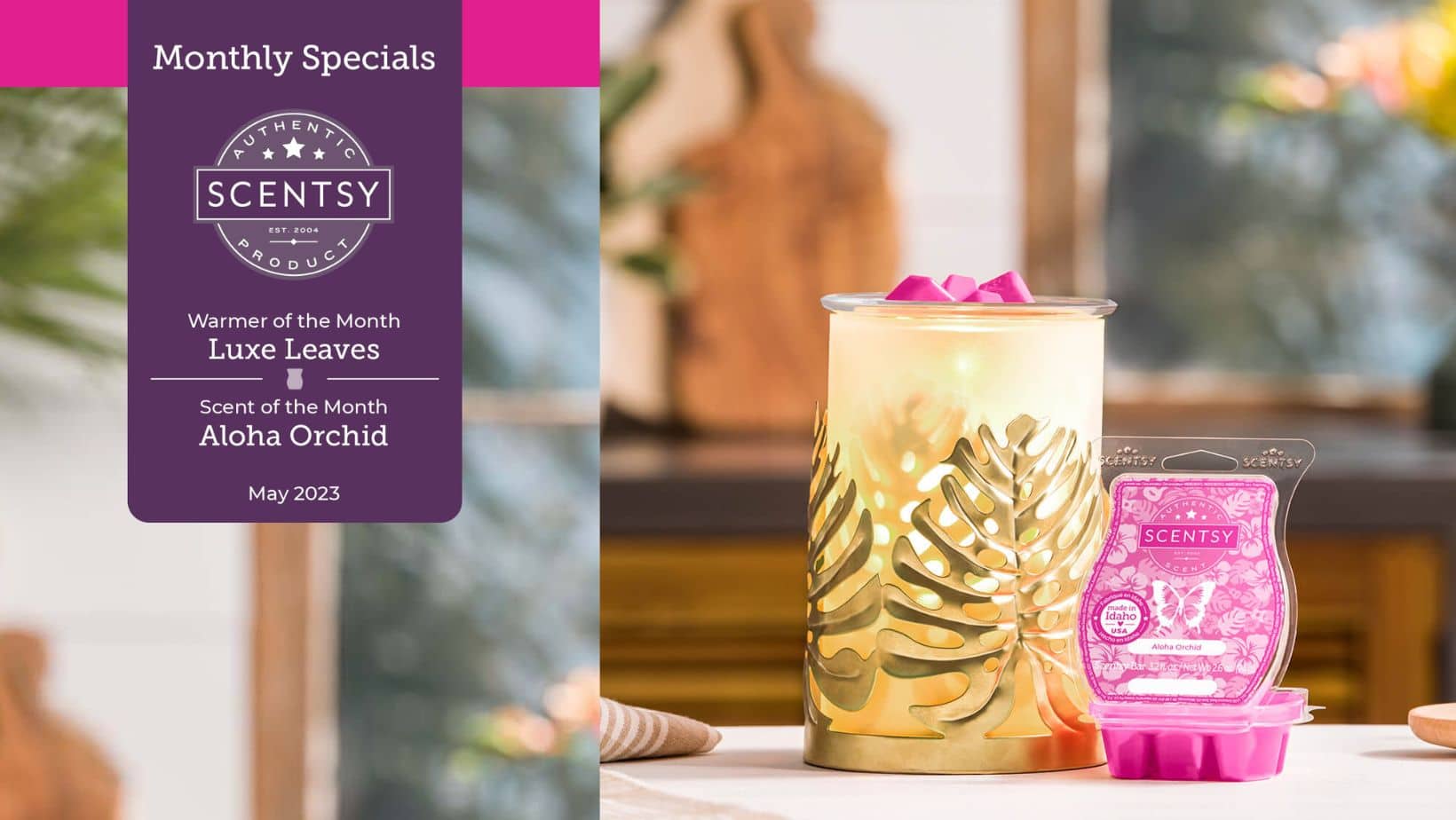 May 2023 Scentsy Warmer Scent of the Month