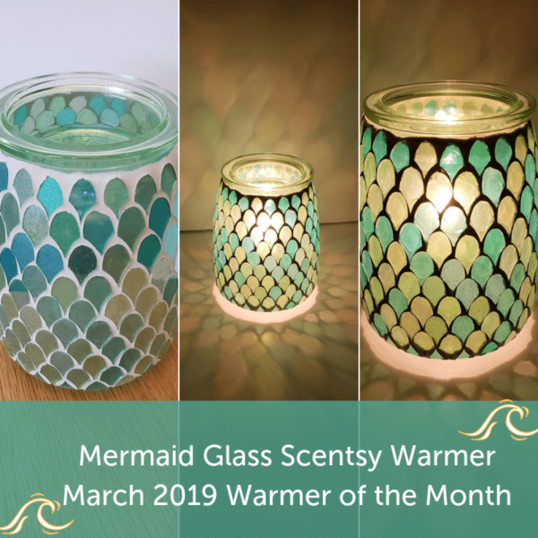 Mermaid Glass Scentsy Warmer March 2019 Warmer of the Month