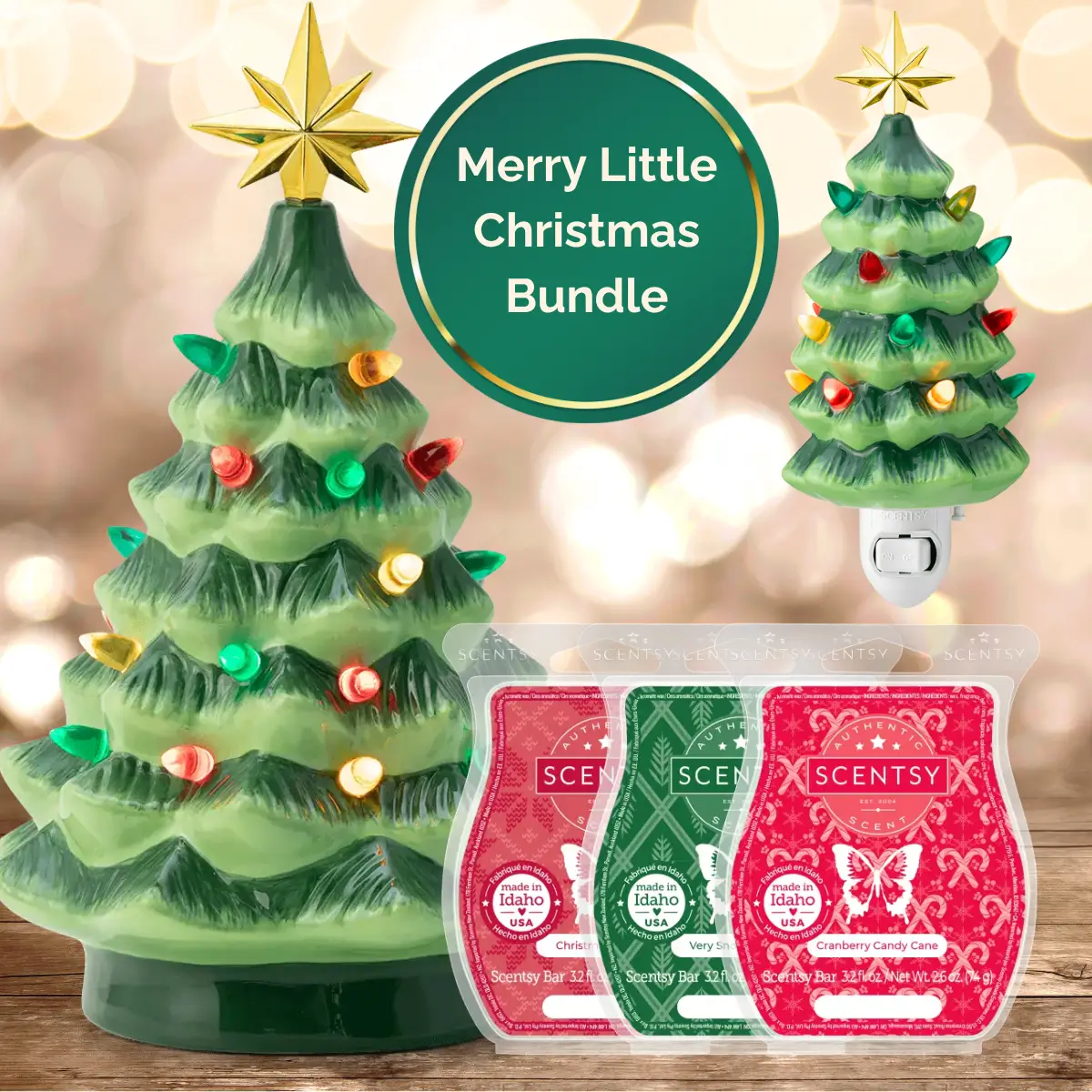 Merry Little Christmas Tree Scentsy Warmer Bundle