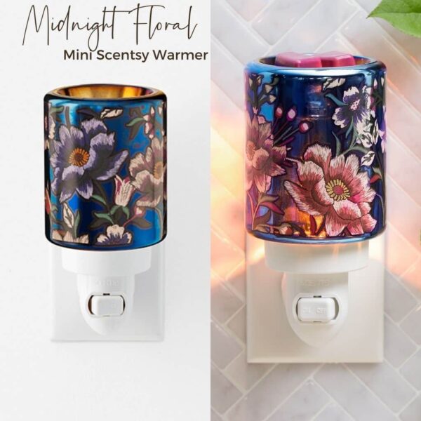 Midnight Floral Mini Scentsy Warmer 1