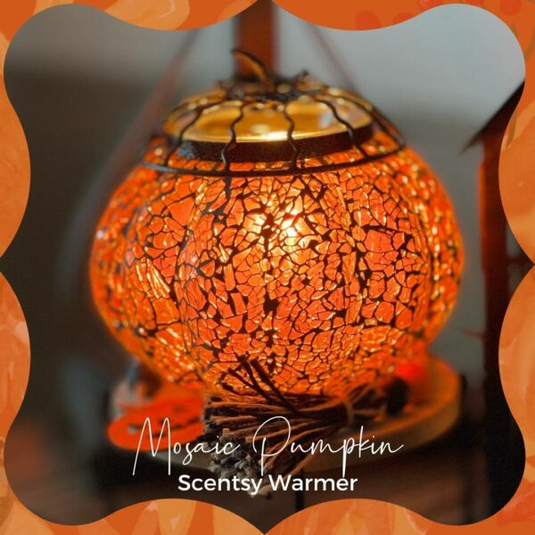 Mosaic Pumpkin Scentsy Warmer 1