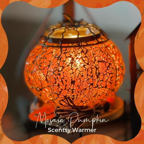 Mosaic Pumpkin Scentsy Warmer 1