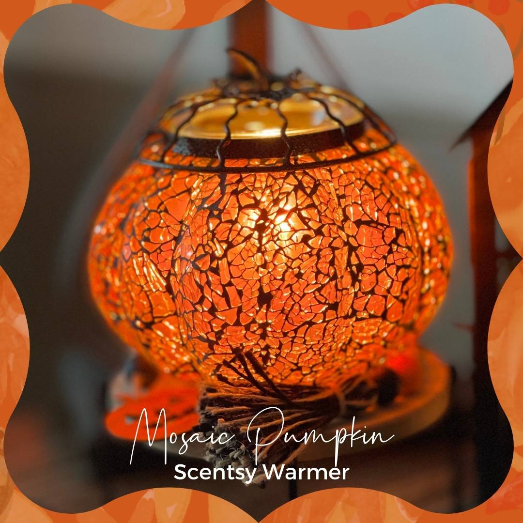 Mosaic Pumpkin Scentsy Warmer Incandescent.Scentsy.us
