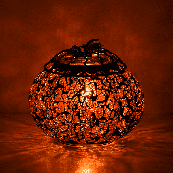 Mosaic Pumpkin Scentsy Warmer dark