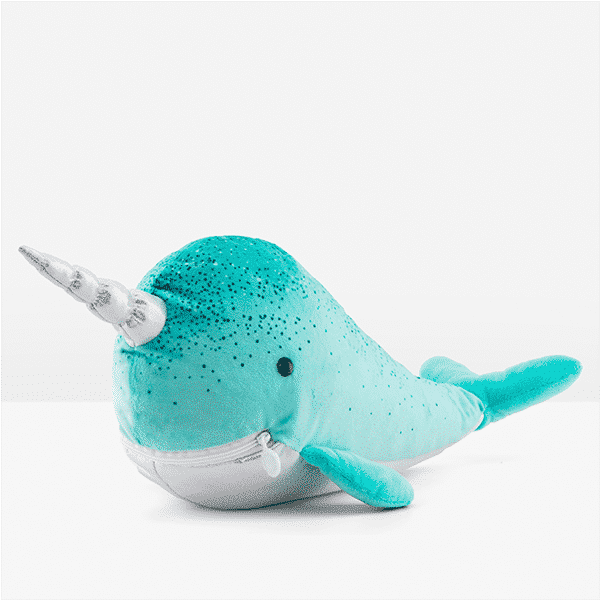 NELSON THE NARWHAL SCENTSY BUDDY ZIPPER