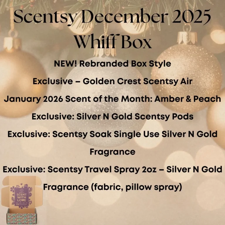 Scentsy December 2025 Whiff Box Spoilers