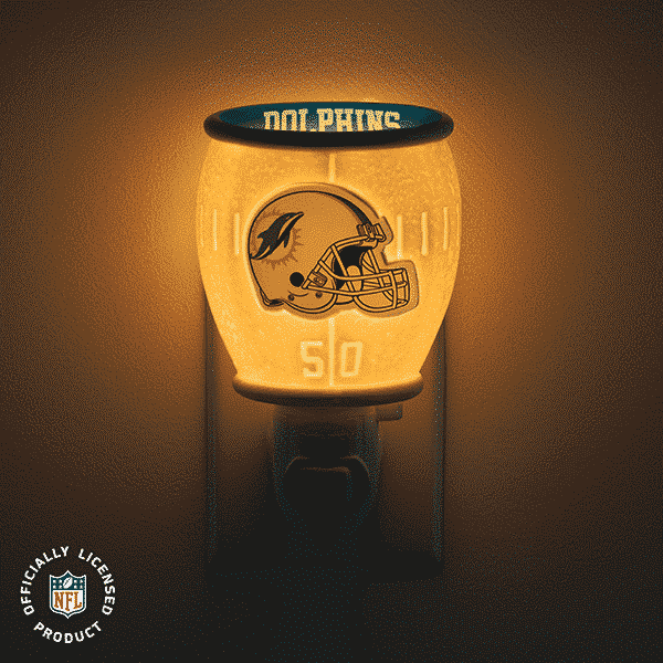 NFL Collection – Miami Dolphins Scentsy Mini Warmer GLOW