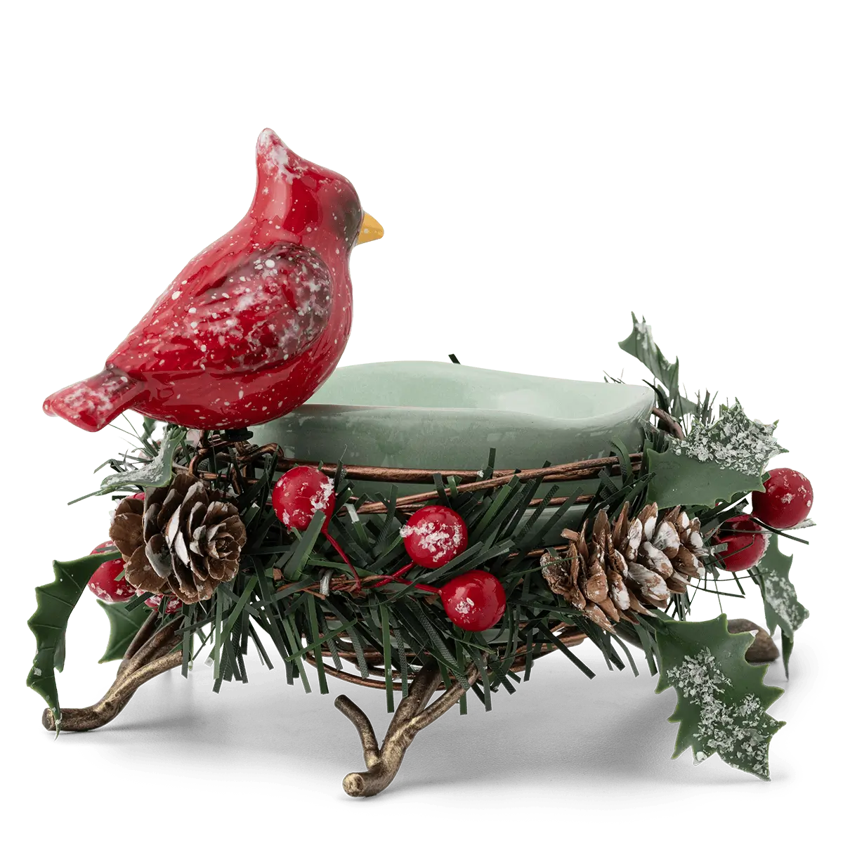 Nestled in Evergreen Cardinal Scentsy Warmer