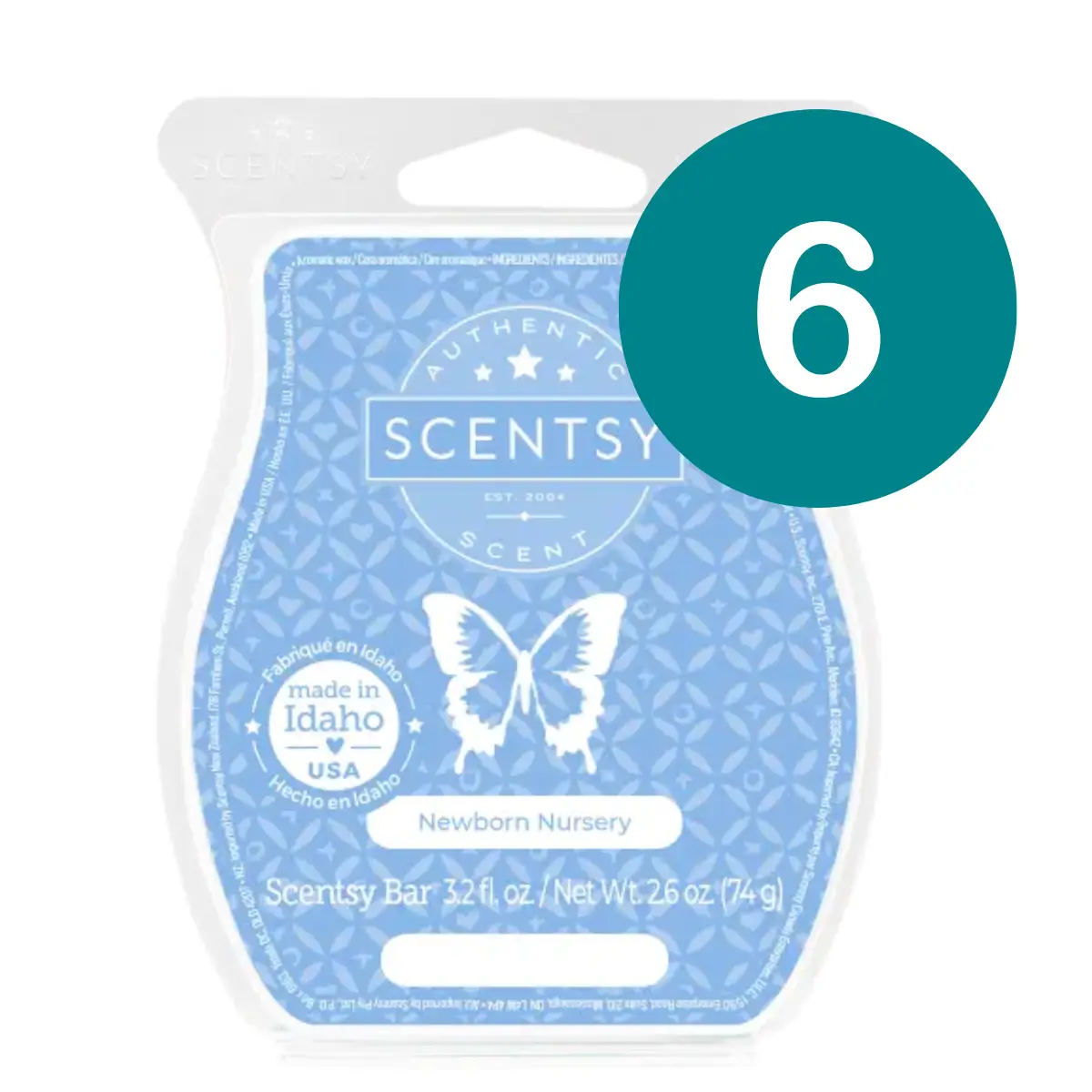 Newborn Nursery Scentsy 6 Bar Bundle
