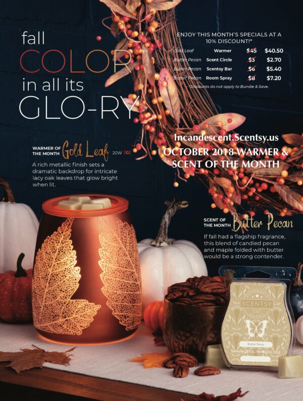 GOLD LEAF SCENTSY WARMER