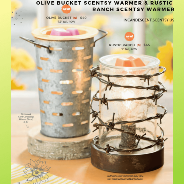 OLIVE BUCKET SCENTSY WARMER