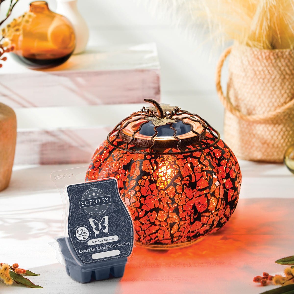 October 2021 Warmer of the Month Mosaic Pumpkin