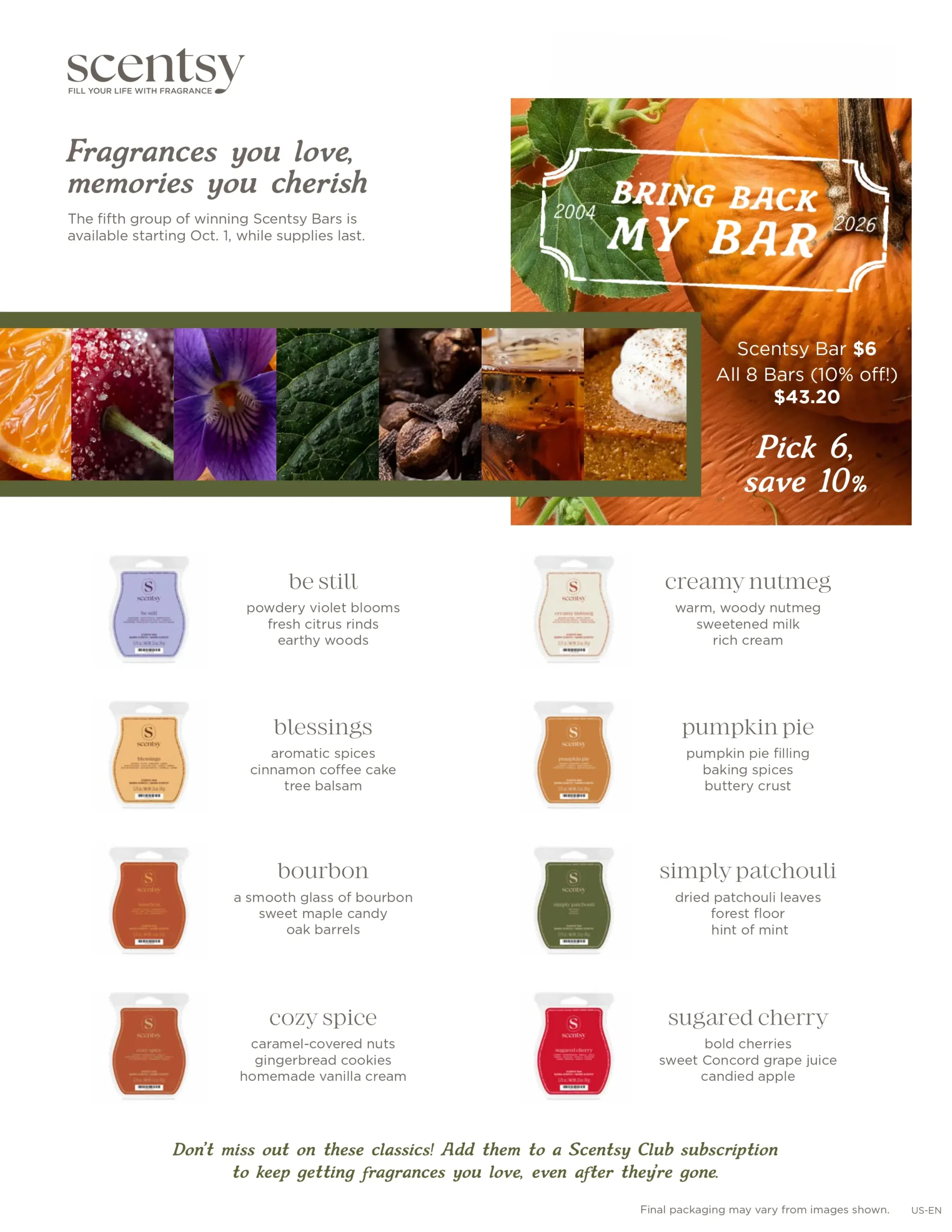 Scentsy Bring Back My Bar Winners Return September–November 2026 Scentsy Bring Back My Bar Winners Return September–November 2026