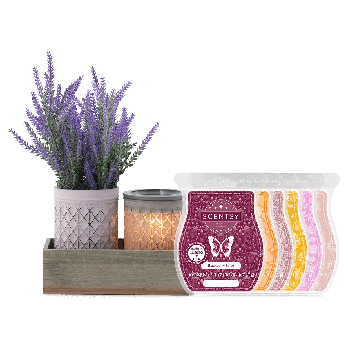Lavender Bouquet Scentsy Warmer Bundle