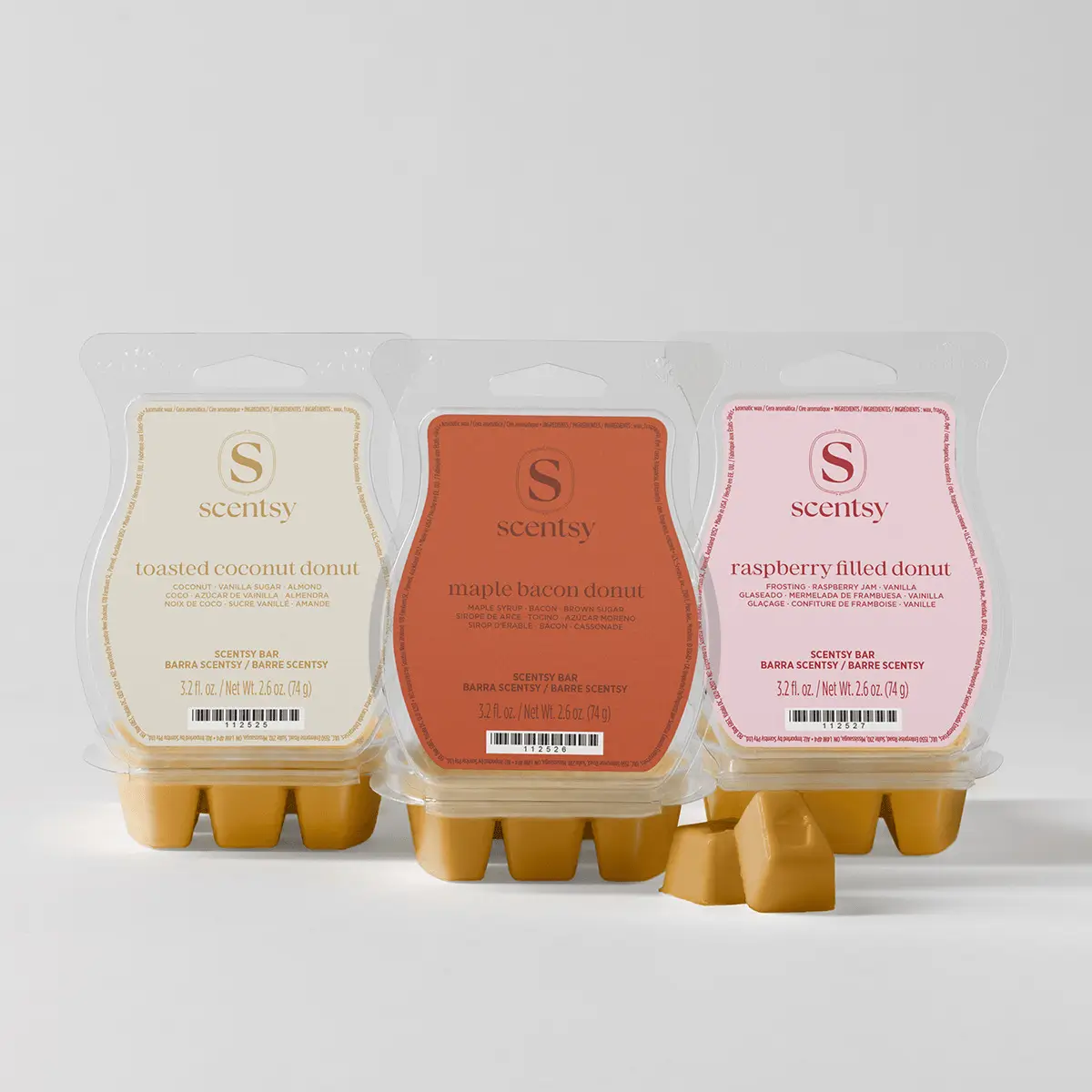 Oh, So Sweet Donut Scentsy Wax Bar 3 Pack