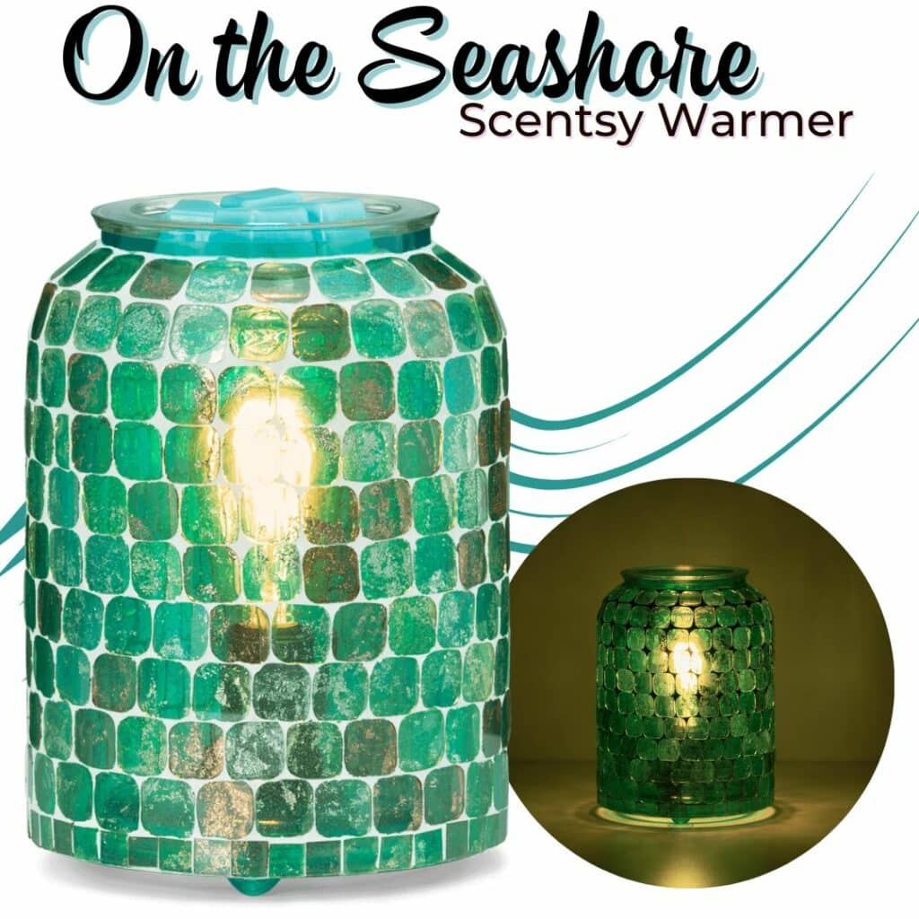 Scentsy June 2023 Warmer & Scent of the Month | On the Seashore + Pacific Mist