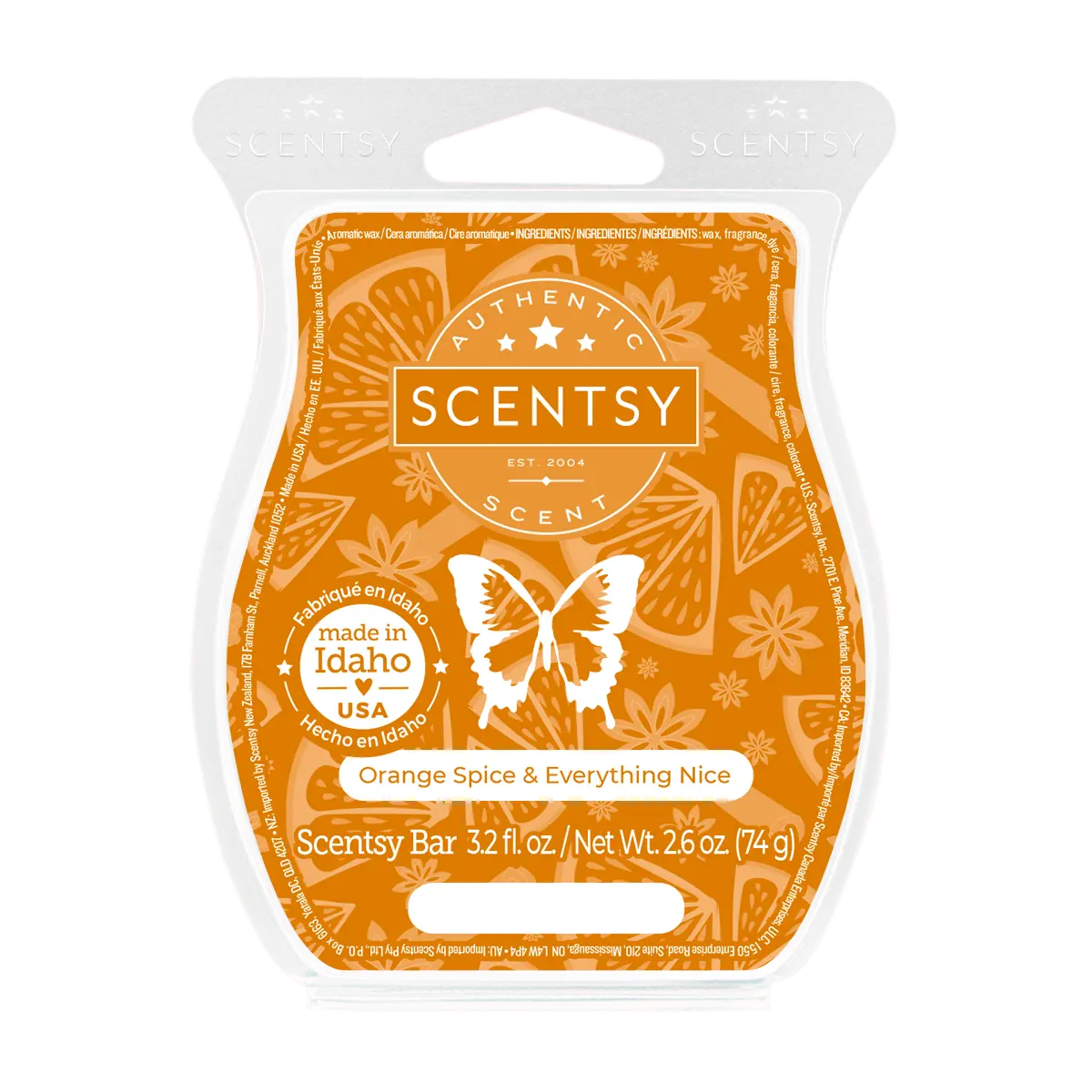 Orange Spice & Everything Nice Scentsy Bar | Holiday 2023