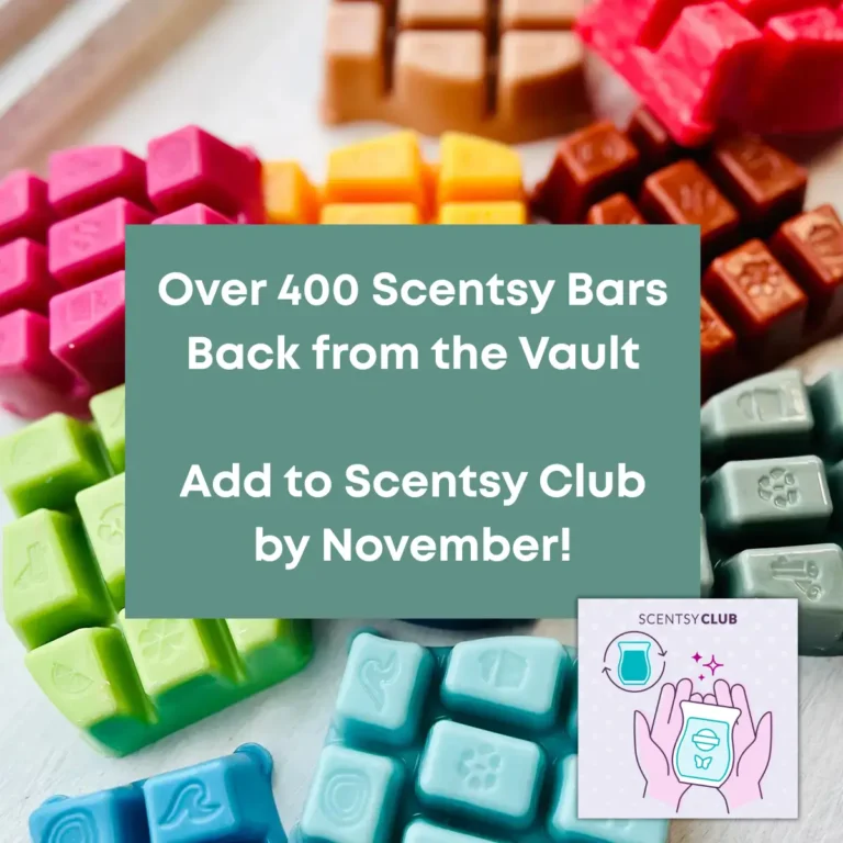Scentsy Bars Out Of The Vault For Always Get My Bar - Add To Club Through November 2025 Scentsy Bars out of the vault for Always Get My Bar - Add to Club through November 2025