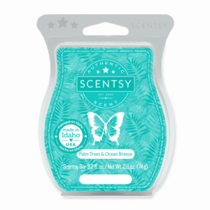 PALM TREES OCEAN BREEZE SCENTSY BAR