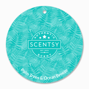 PALM TREES OCEAN BREEZE SCENTSY SCENT CIRCLE