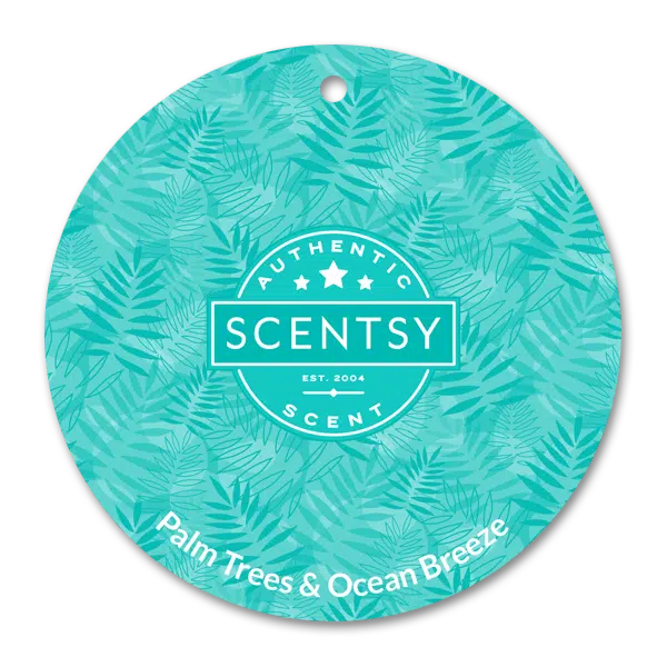 Palm Trees & Ocean Breeze Scentsy Scent Circle Incandescent.Scentsy.us