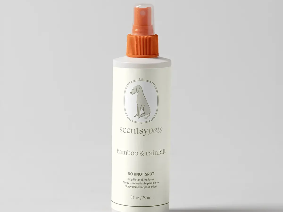 for pets only フォーペッツオンリー トッポミオ　ドット柄リボンS Bamboo & Rainfall No Knot Spot Dog Scentsy Detangling Spray