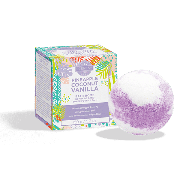 PINEAPPLE COCONUT VANILLA SCENTSY BATH BOMB