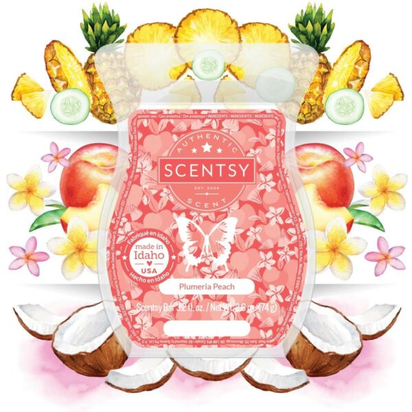 PLUMERIA PEACH SCENTSY FRAGRANCE NOTES