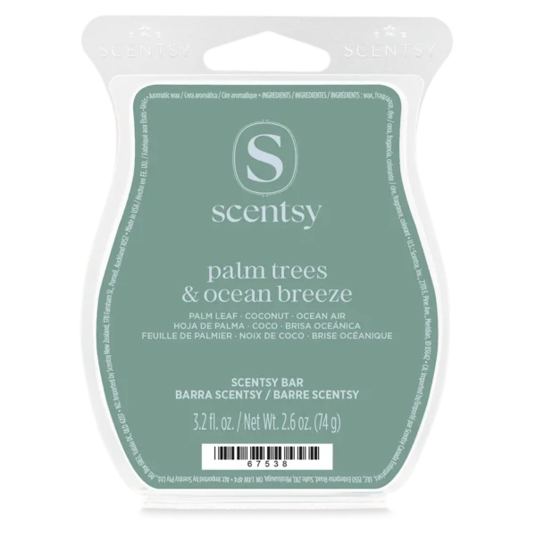 Palm Trees & Ocean Breeze Scentsy Wax Bar