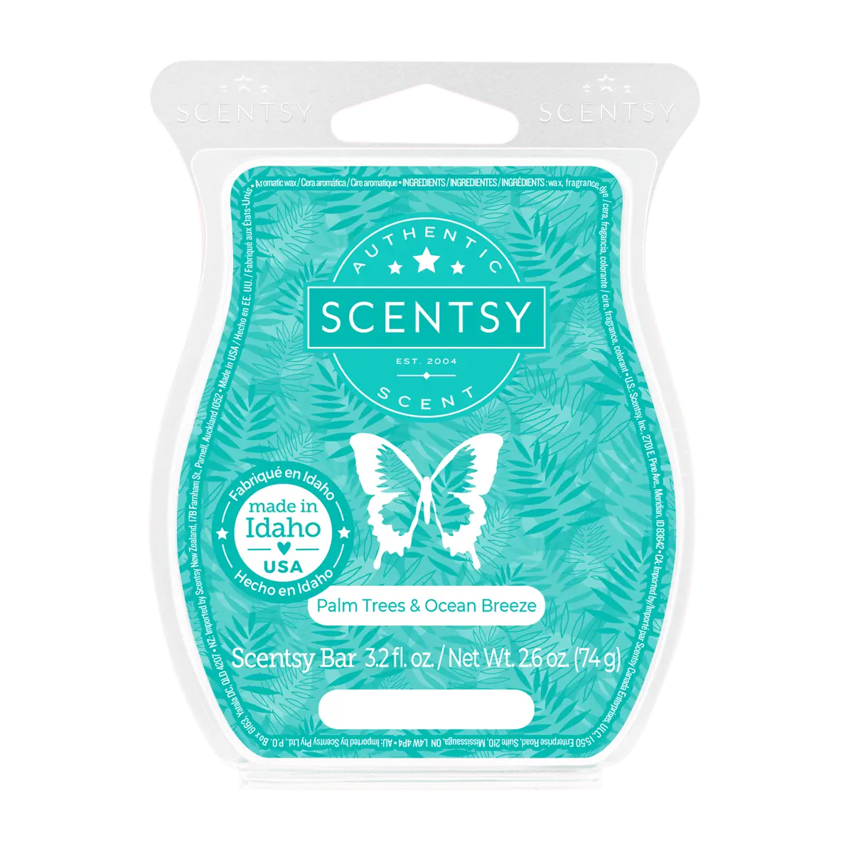 Palm Trees & Ocean Breeze Scentsy Bar