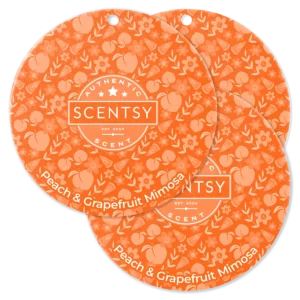 Peach & Grapefruit Mimosa Scentsy Scent Circle 3 Pack