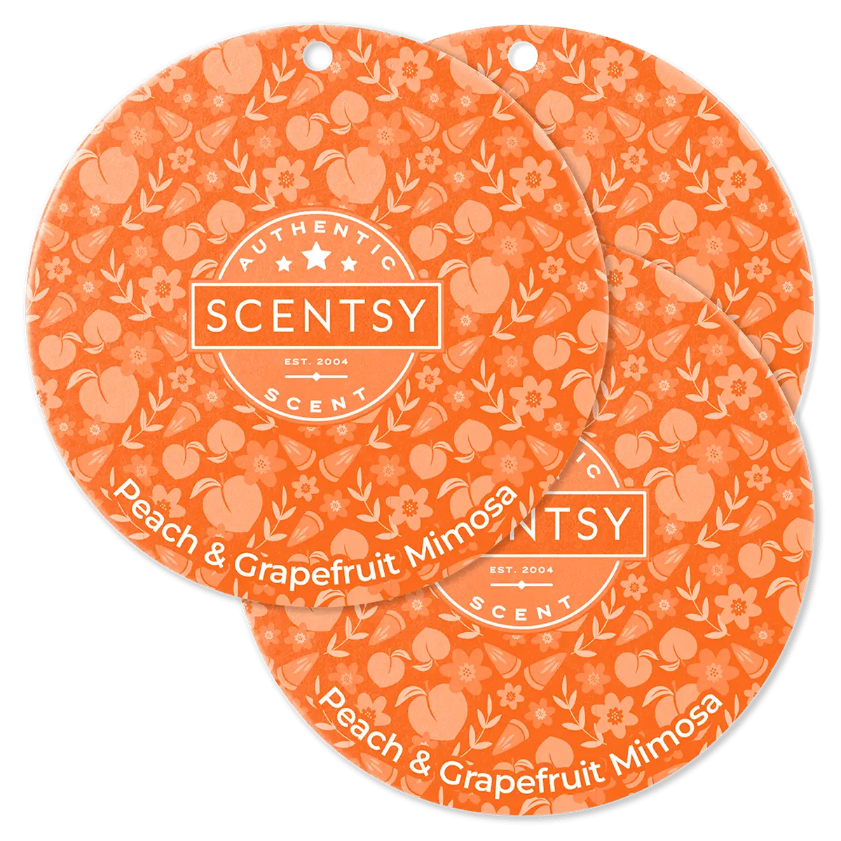 Peach & Grapefruit Mimosa Scentsy Scent Circle 3 Pack