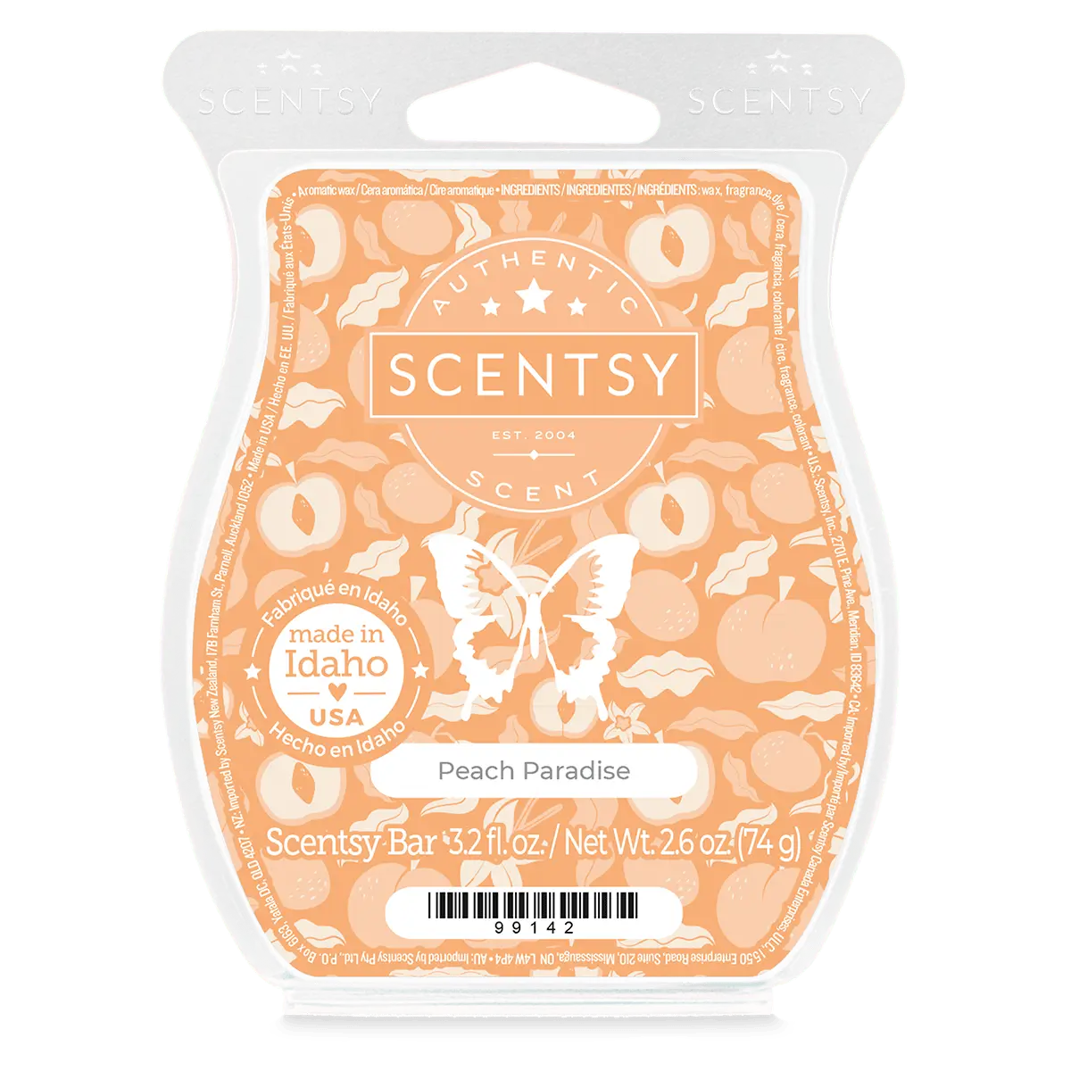 Peach Paradise Scentsy Bar