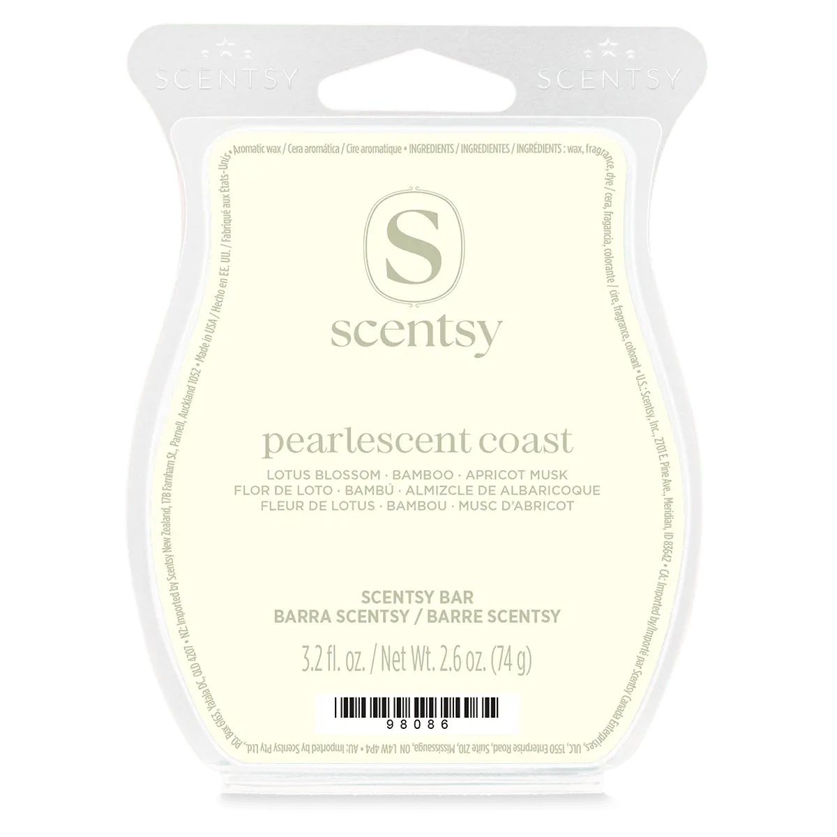 Pearlescent Coast Scentsy Bar Mx Pearlescent Coast Scentsy Wax Bar