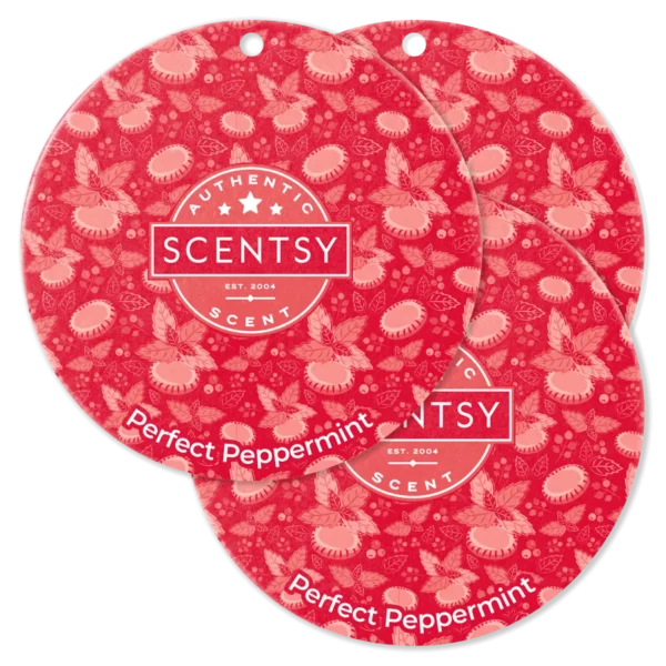 Perfect Peppermint Scentsy Scent Circle 3 Pack Bundle