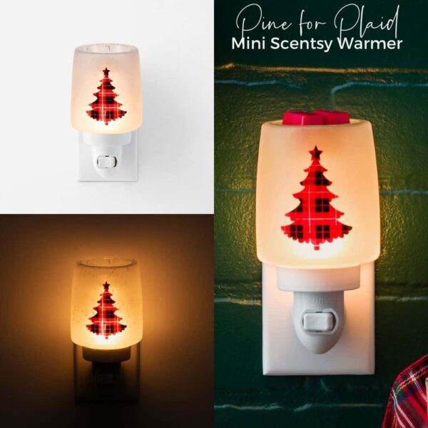 Pine for Plaid Mini Scentsy Warmer 1