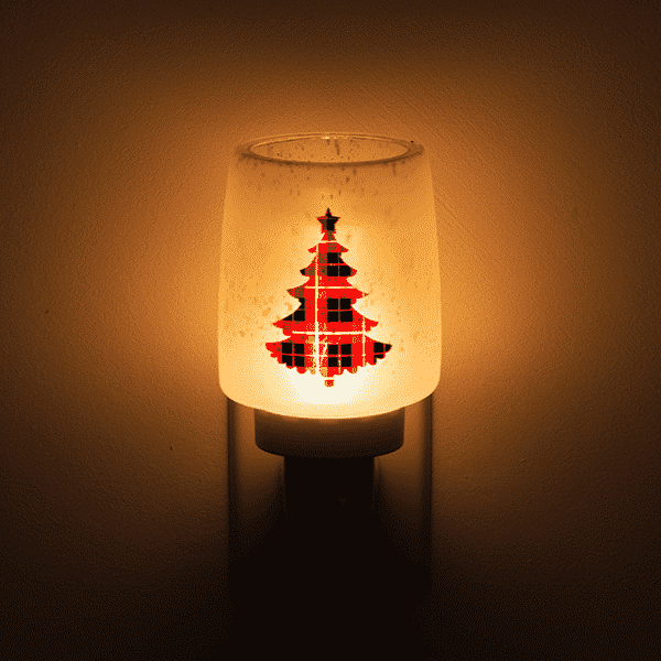 Pine for Plaid Mini Scentsy Warmer Dark