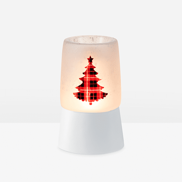 Pine for Plaid Mini Warmer on Tabletop