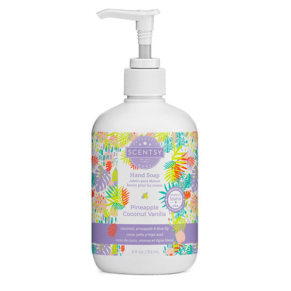 Pineapple Coconut Vanilla Large Scentsy Hand Soap