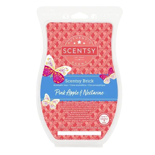Pink Apple Nectarine Scentsy Brick