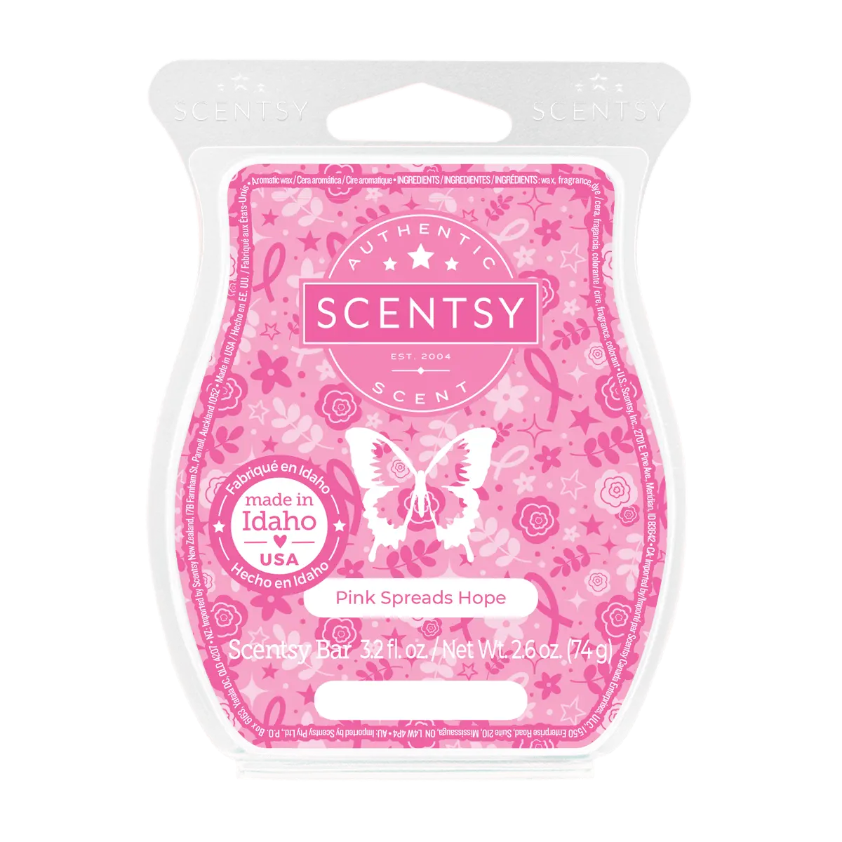 Pink Spreads Hope Scentsy Bar