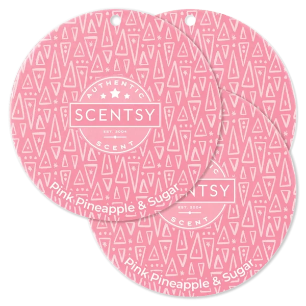 Pink Pineapple & Sugar Scentsy Scent Circle 3 Pack