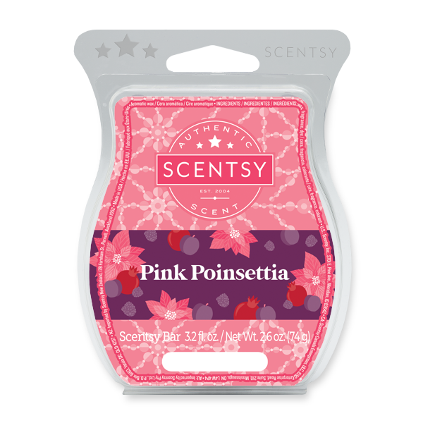 Pink Poinsettia Scentsy Bar