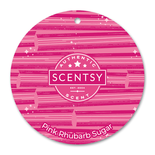 Pink Rhubarb Sugar Scentsy Scent Circle