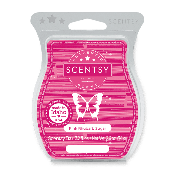 Pink Rhubarb Sugar Scentsy bar