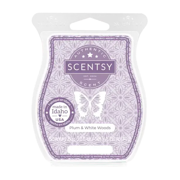 Plum White Woods Scentsy Bar