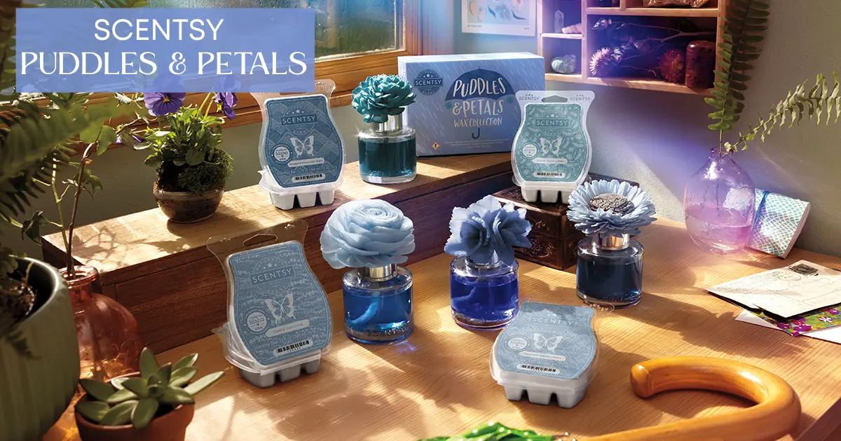 Scentsy Puddles & Petals Wax & Flower Collection | Shop Now
