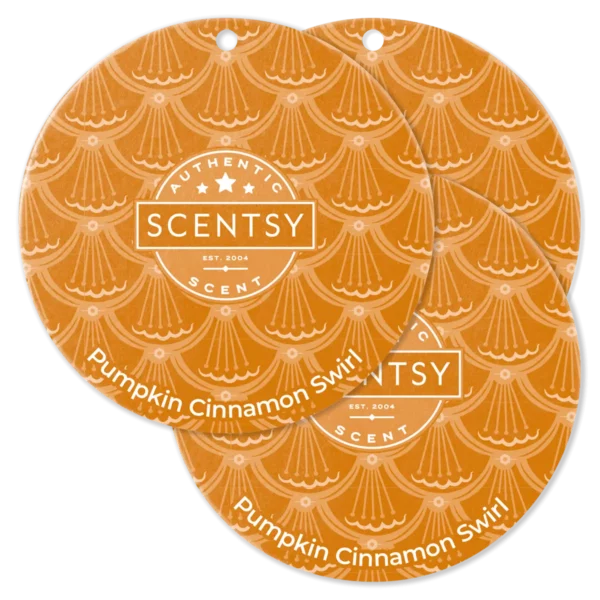 Pumpkin Cinnamon Swirl Scentsy Scent Circle 3 Pack Bundle
