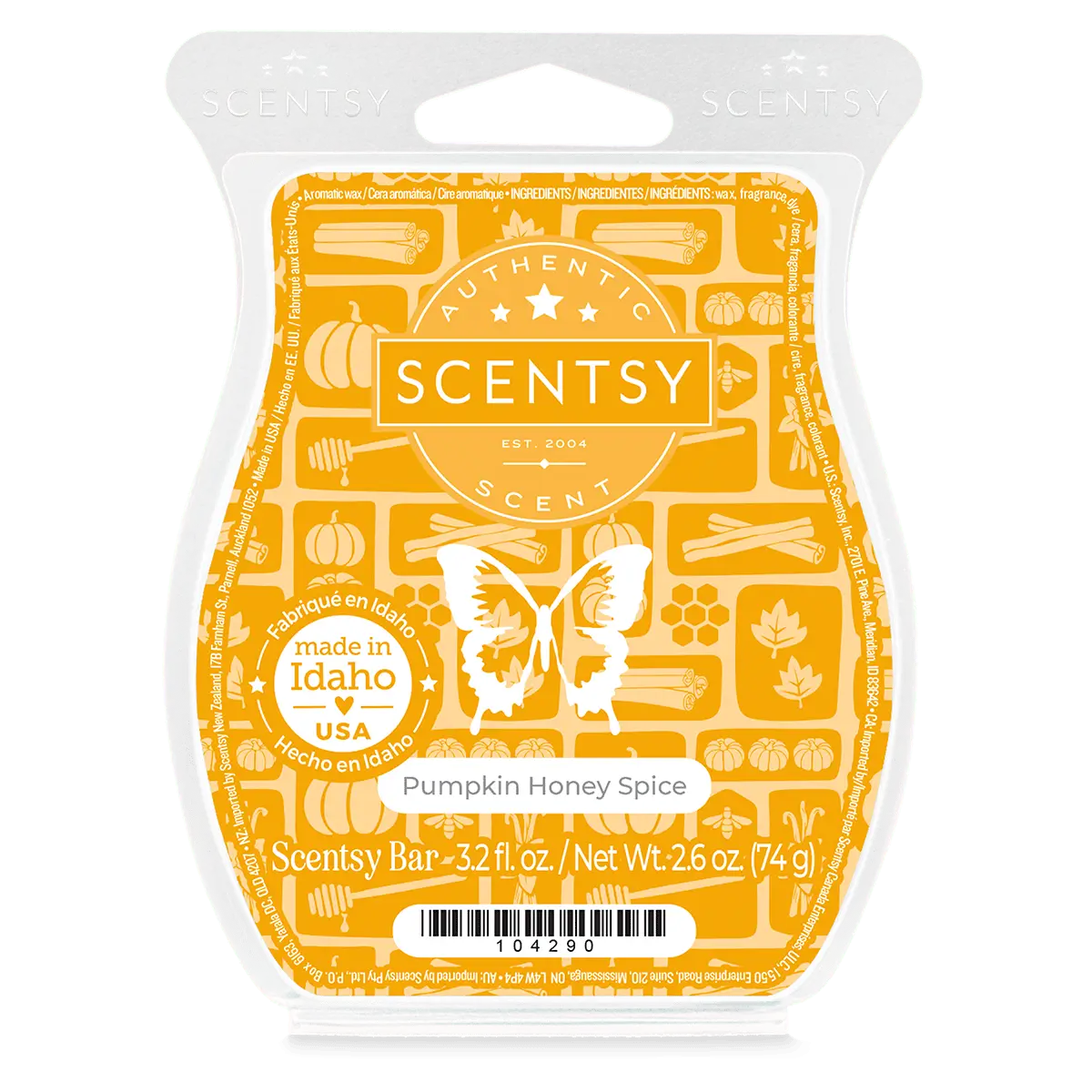 Pumpkin Honey Spice Scentsy Wax Bar