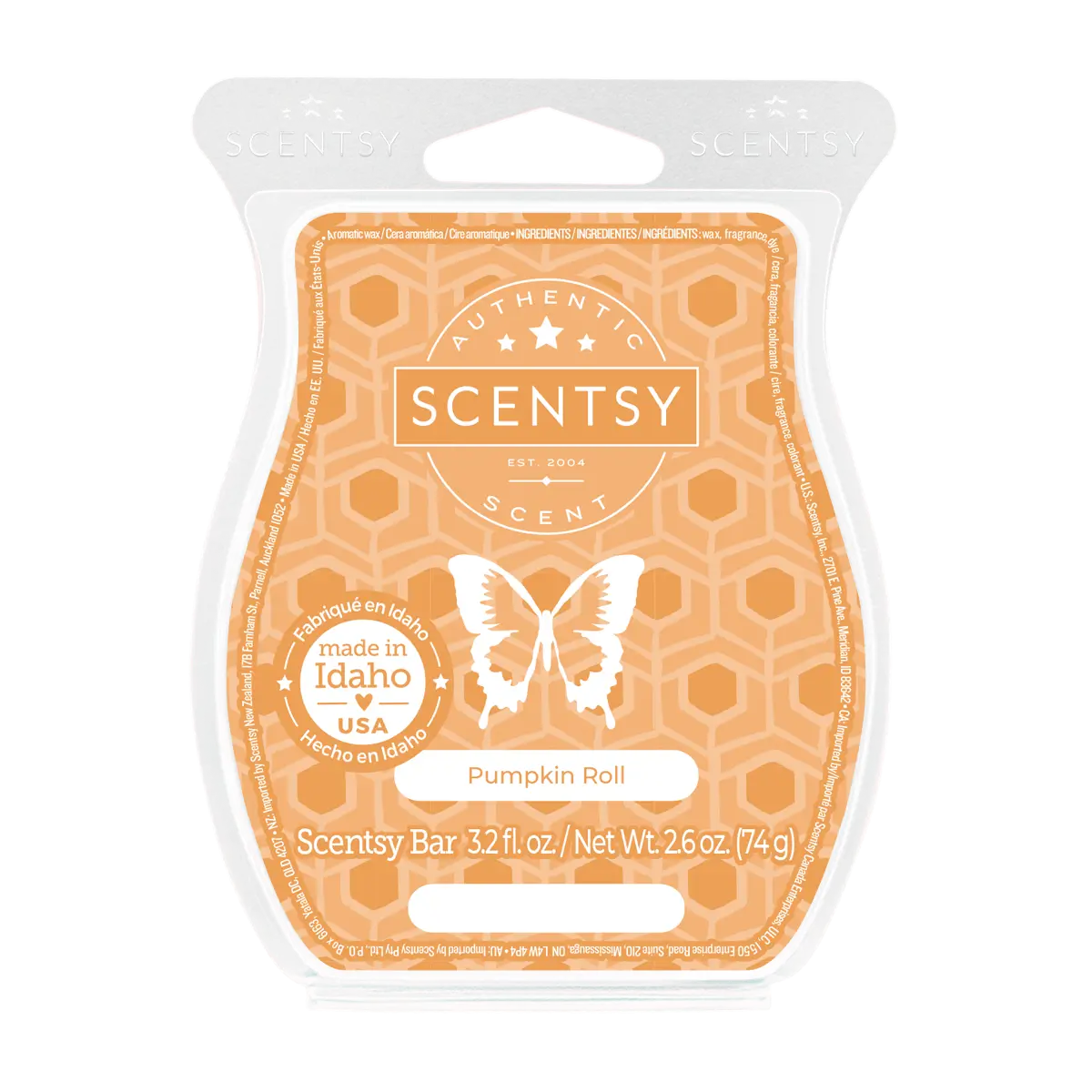 Pumpkin Roll Scentsy Wax Bar